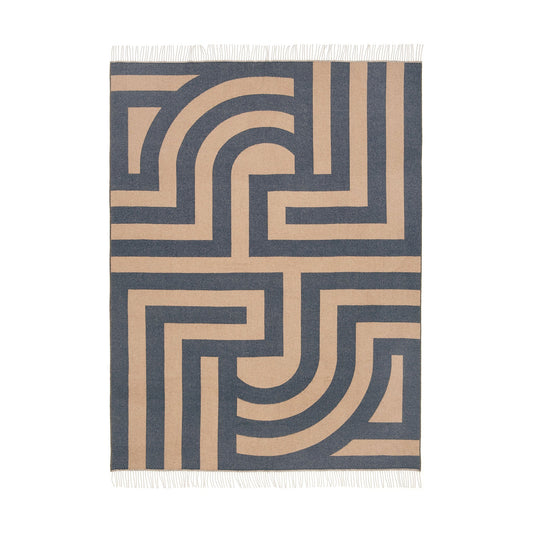 ATHEN Cashmere Throw Blanket Navy - GordinathrowEagle Products