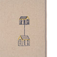 Bild in Galerie-Betrachter laden, Set of four embroidered cotton placemats with connected house motifs, celebrating family, home, and craftsmanship.