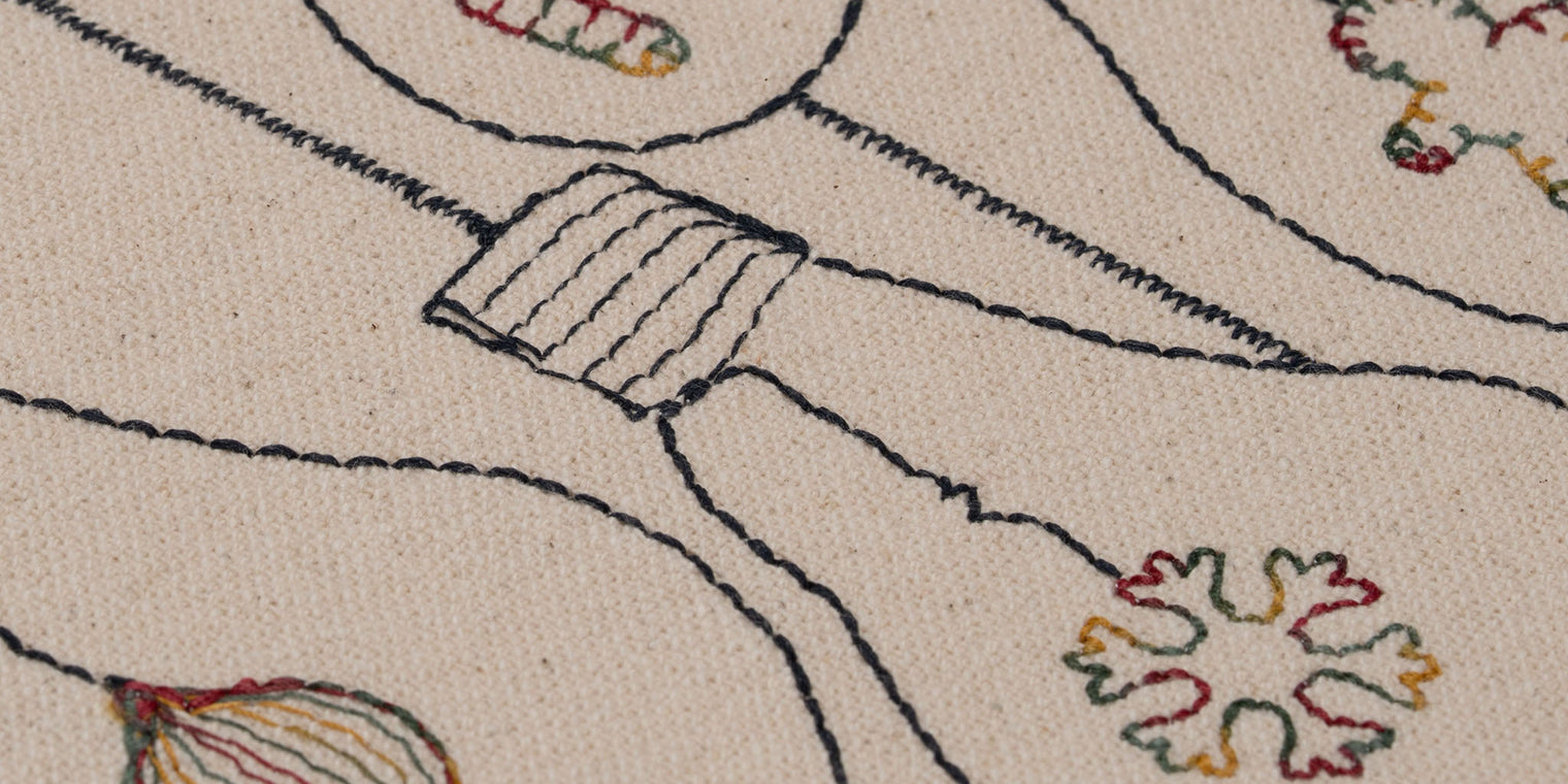 Whisper Christmas Geborduurde Tafellopers