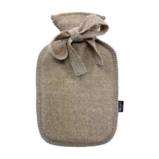 ABERDEEN Virgin Wool Hot Water Bottle Cover Dark Natural - GordinaHot Water Bottle CoverEagle Products