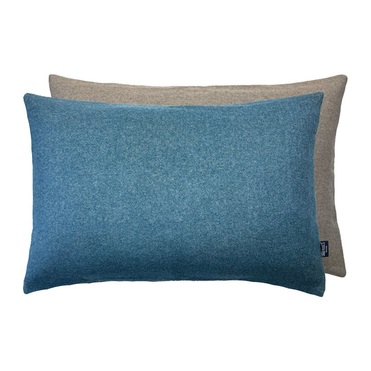 ALASSIO Wool and Cashmere Pillow - Teal - Natural +Inner Pillow - GordinaPillow CoversEagle Products