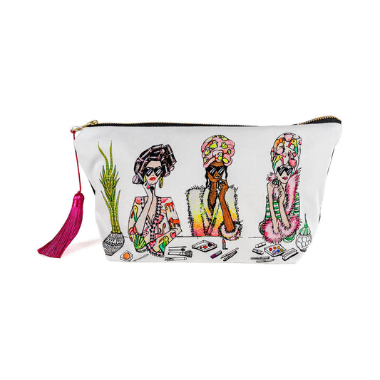 Beauty Corner Cotton Wash Bag - GordinaCosmetic Bags / Makeup BagsCharlotte Posner