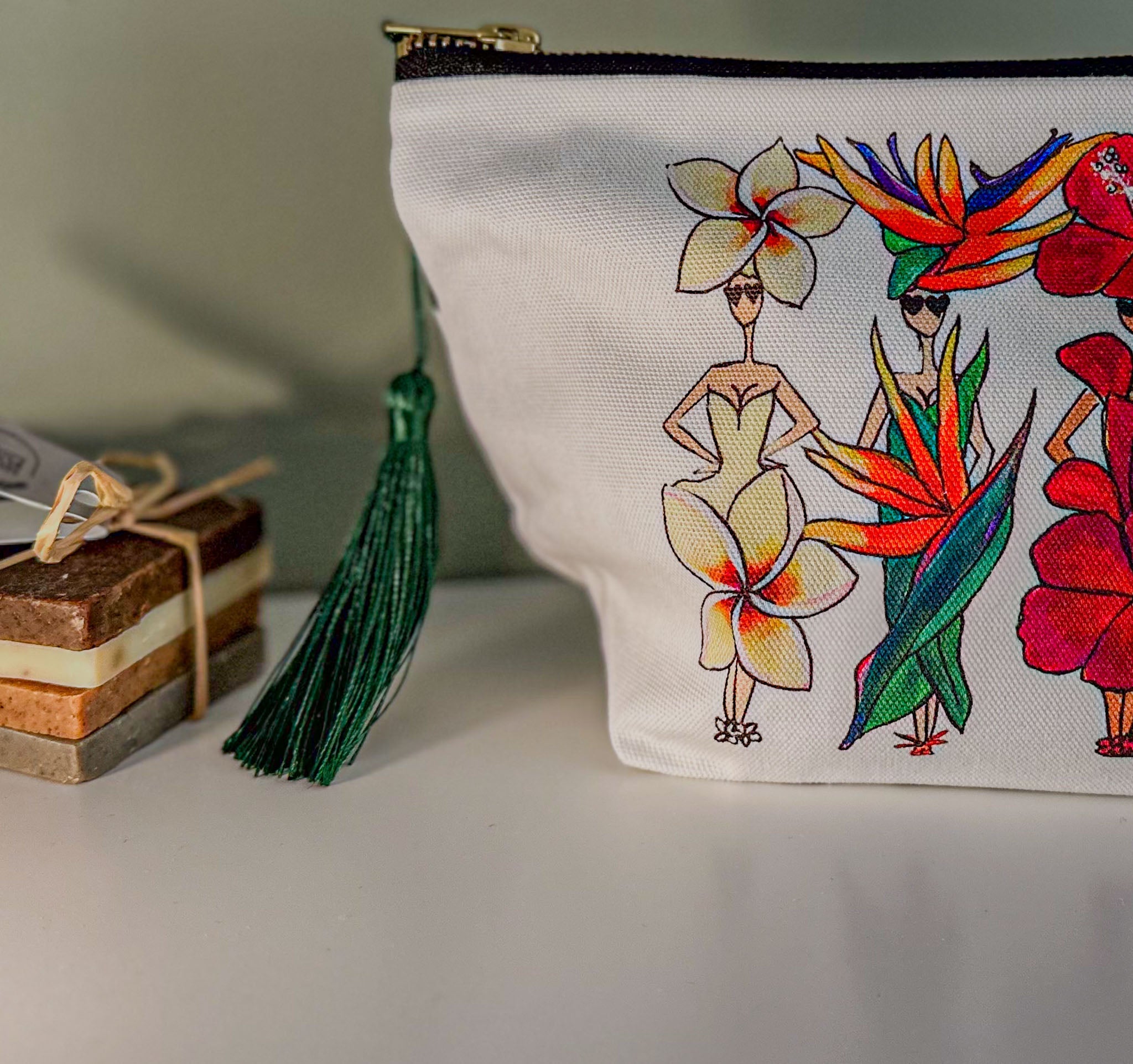 Beauty Corner Cotton Wash Bag - GordinaCosmetic Bags / Makeup BagsCharlotte Posner