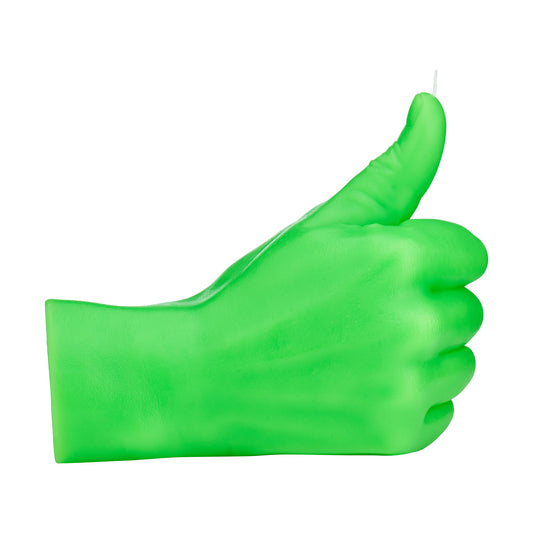 Candlehand Thumbs Up Candle Neon Green - GordinaHand Gesture CandlesCandlehand