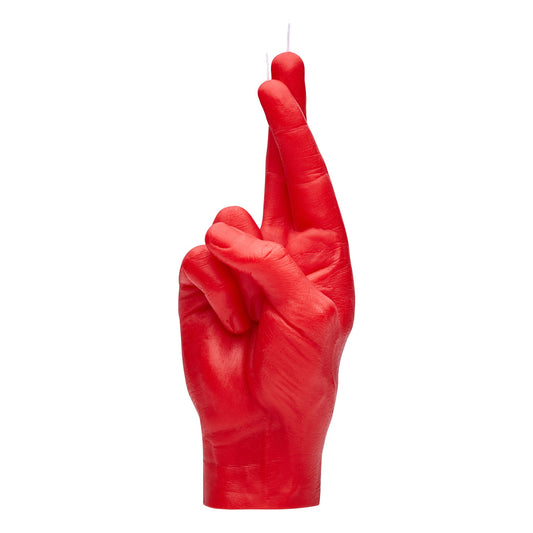 Fingers Crossed Candle Red - GordinaHand Gesture CandlesCandlehand