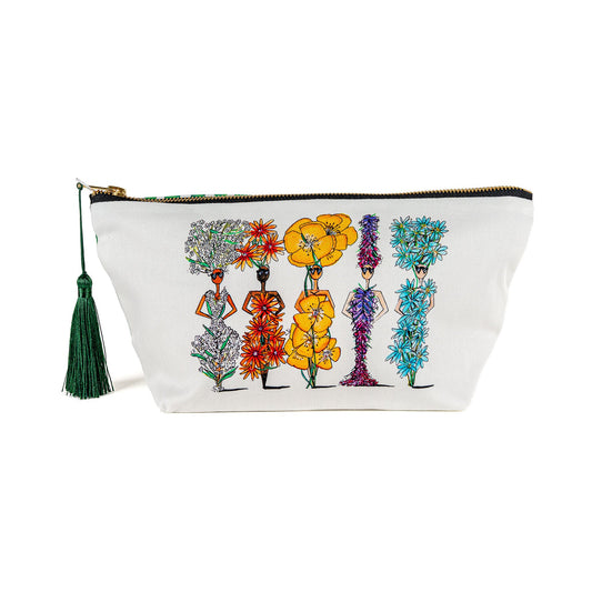 Full Bloom Cotton Wash Bag - GordinaCosmetic Bags / Makeup BagsCharlotte Posner