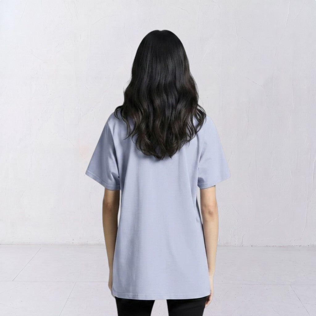 Back view of the La Bailarina powder T-shirt, plain and unembroidered