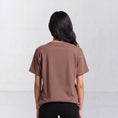 Load image into Gallery viewer, Back view of the La Bailarina terracotta T-shirt, plain and unembroidered
