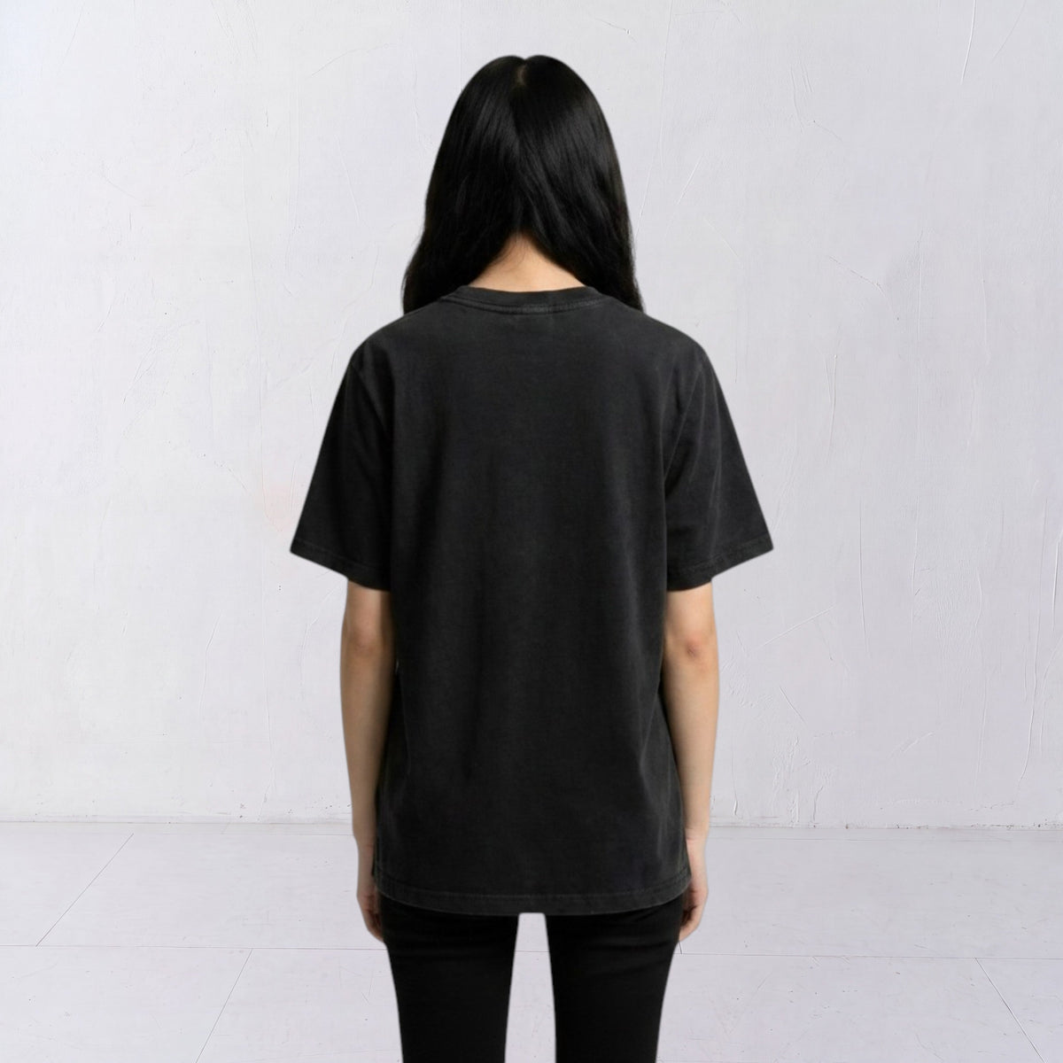 The Ward Faded Coal women’s T-shirt, plain back view