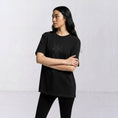 Bild in Galerie-Betrachter laden, The Ward Faded Coal women’s T-shirt with tonal horse-and-rider embroidery, front view
