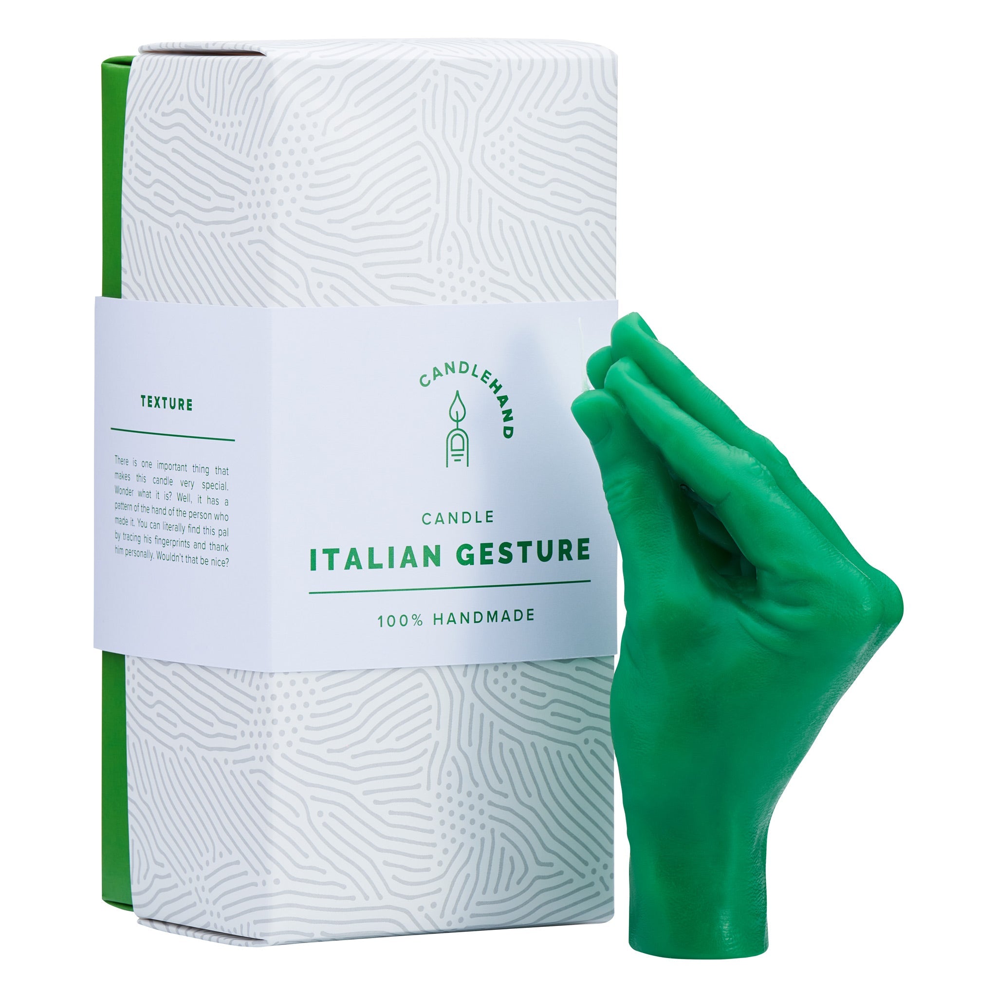 Italian Gesture Candle Green - GordinaHand Gesture CandlesCandlehand
