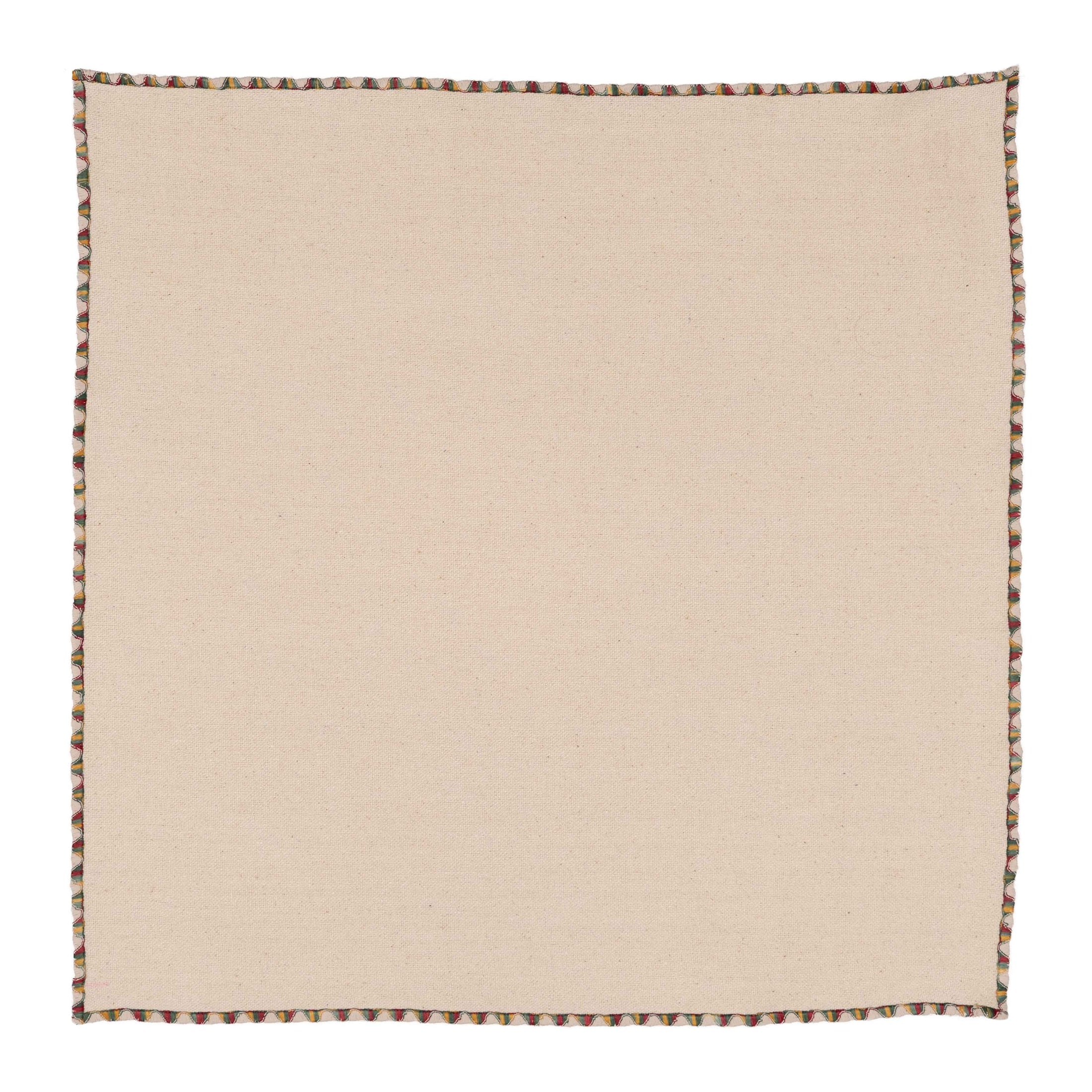 Cotton napkin with festive contrast edge stitching from Gordina’s Light Bulb & Big Cycle Collection