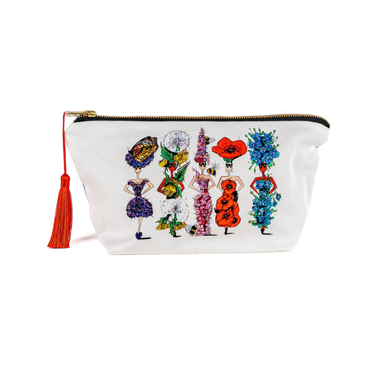 Meadow Melody Cotton Wash Bag - GordinaCosmetic Bags / Makeup BagsCharlotte Posner