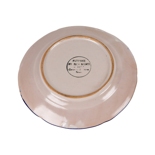 Northern Italian Blue Serie - 1979 Buon Ricordo Antique Plate - GordinaBuon Ricardo PlatesAll'Origine