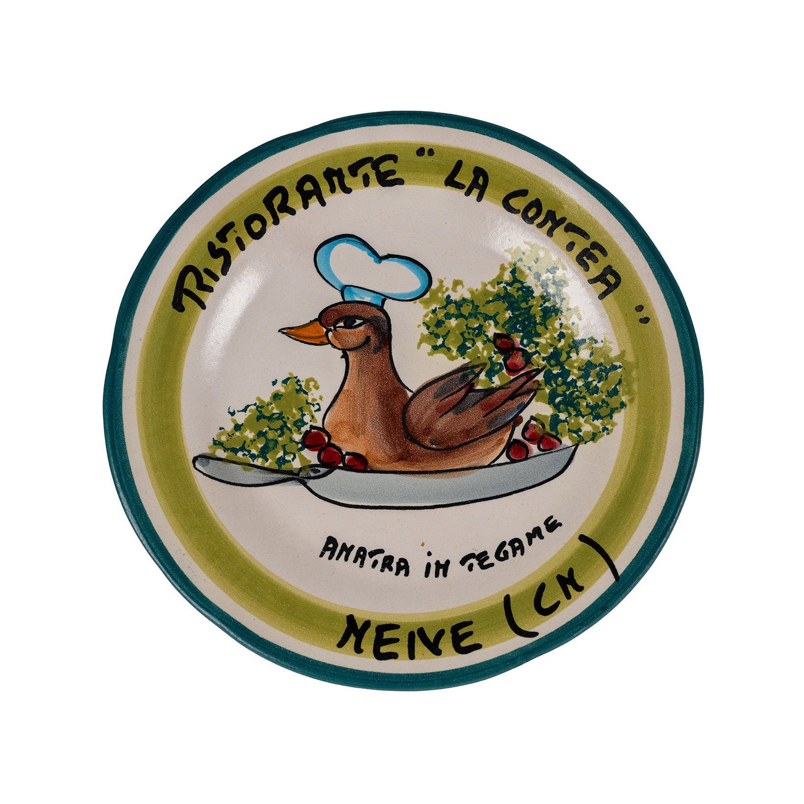 Northern Italian Green Serie 1992 - Buon Ricordo Antique Plate - GordinaBuon Ricardo PlatesAll'Origine