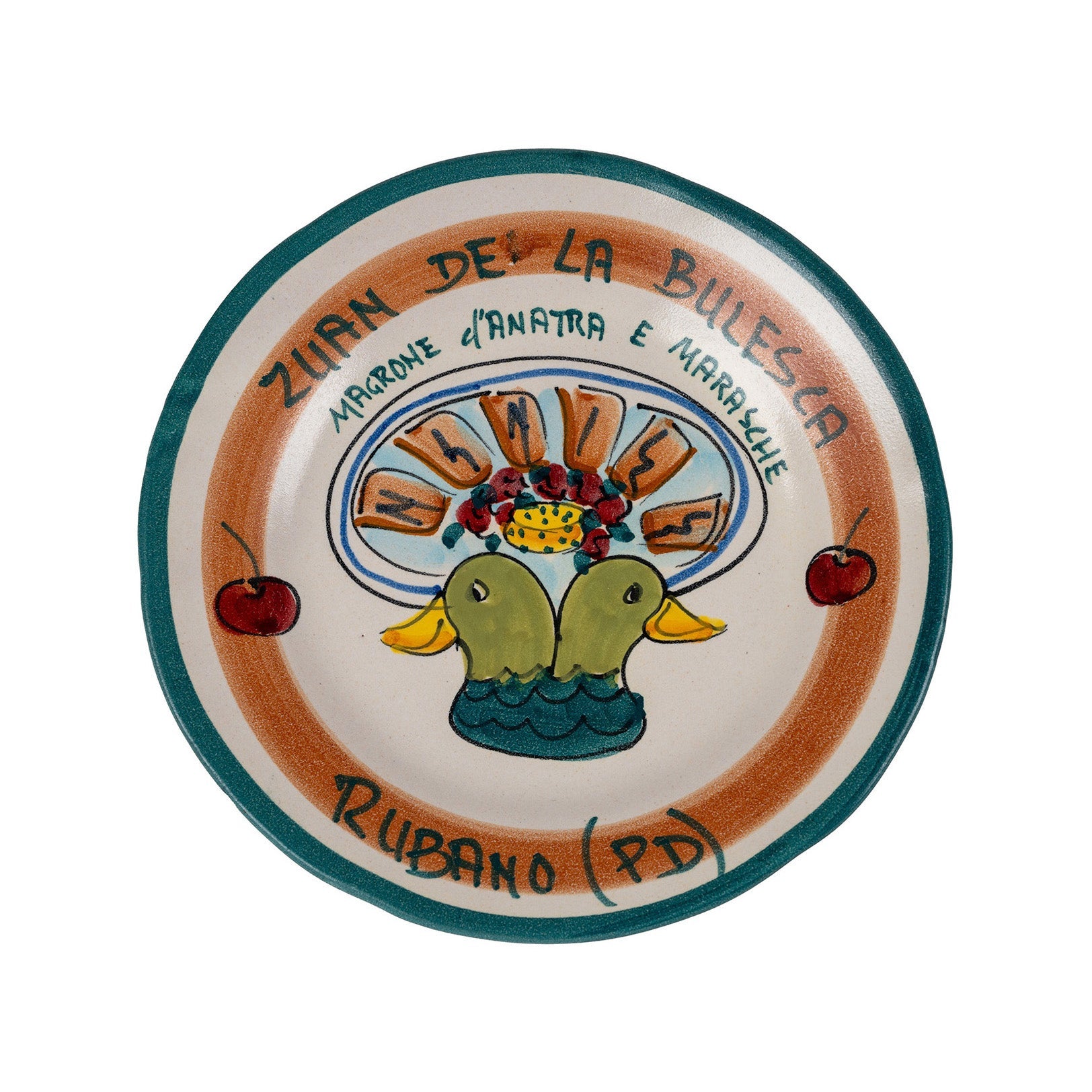 Northern Italian Green Serie 1995 - Buon Ricordo Antique Plate - GordinaBuon Ricardo PlatesAll'Origine