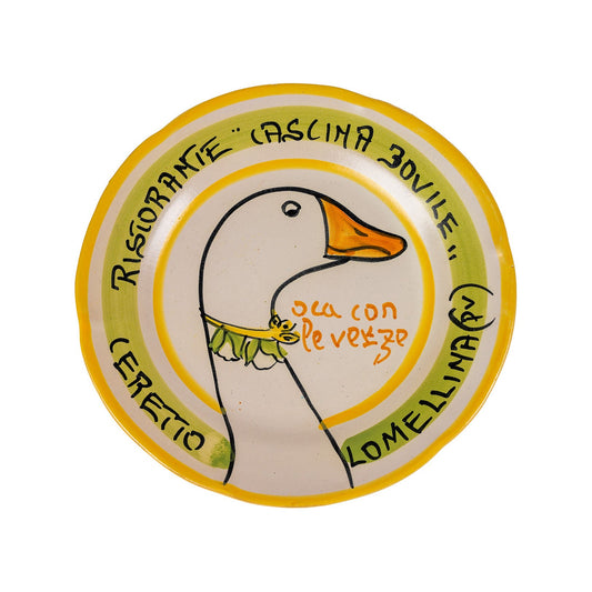 Northern Italian Yellow Serie - 1986 Buon Ricordo Antique Plate - GordinaBuon Ricardo PlatesAll'Origine
