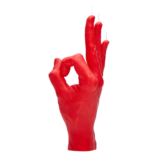 The OK Gesture Candle Pink - GordinaHand Gesture CandlesCandlehand