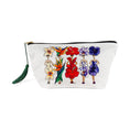 Load image into Gallery viewer, Tropical Flowers Cotton Wash Bag - GordinaCosmetic Bags / Makeup BagsCharlotte Posner
